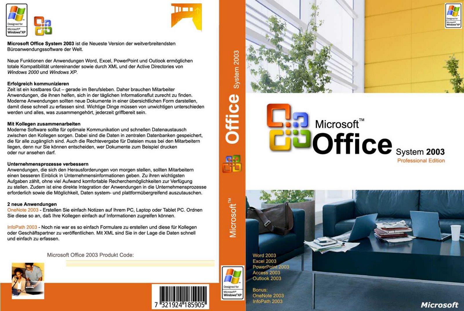 office log in Microsoft Office 2003 Professional Edition | 1600 x 1073