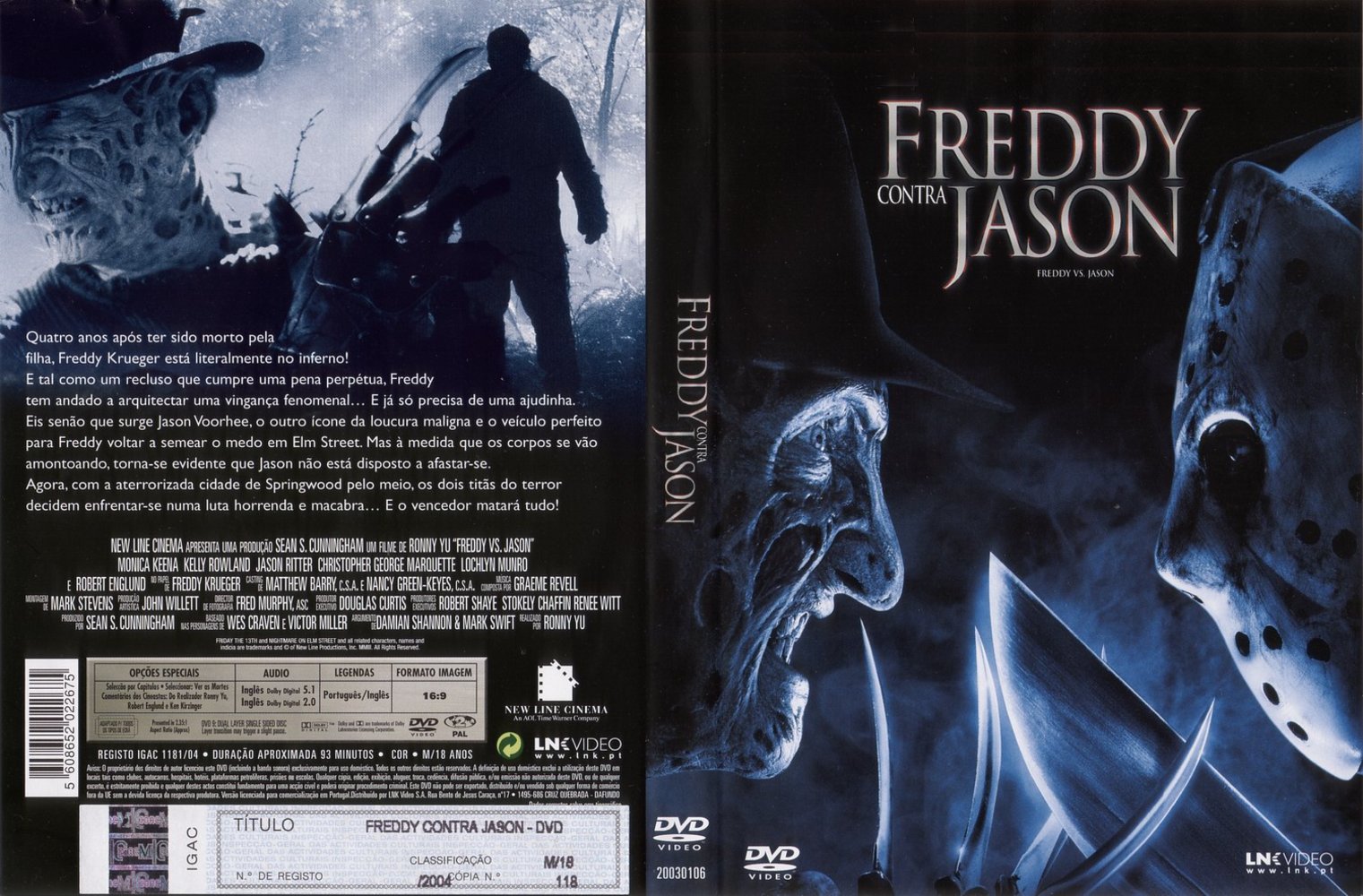 Фредди против джейсона 2003 1080. Фредди против Джейсона DVD. Фредди против Джейсона обложка DVD.